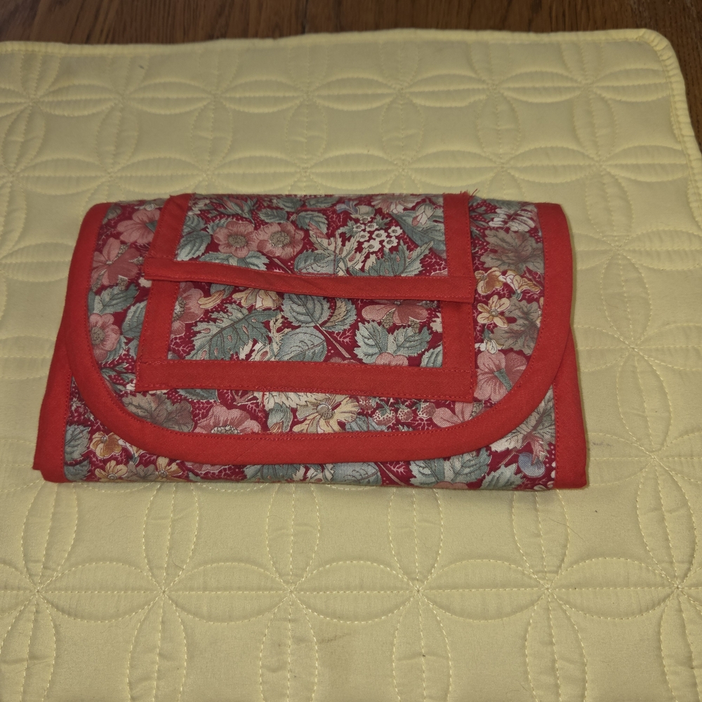 Homemade Elegant Floral Quilted  Women's Wallet. JJCP